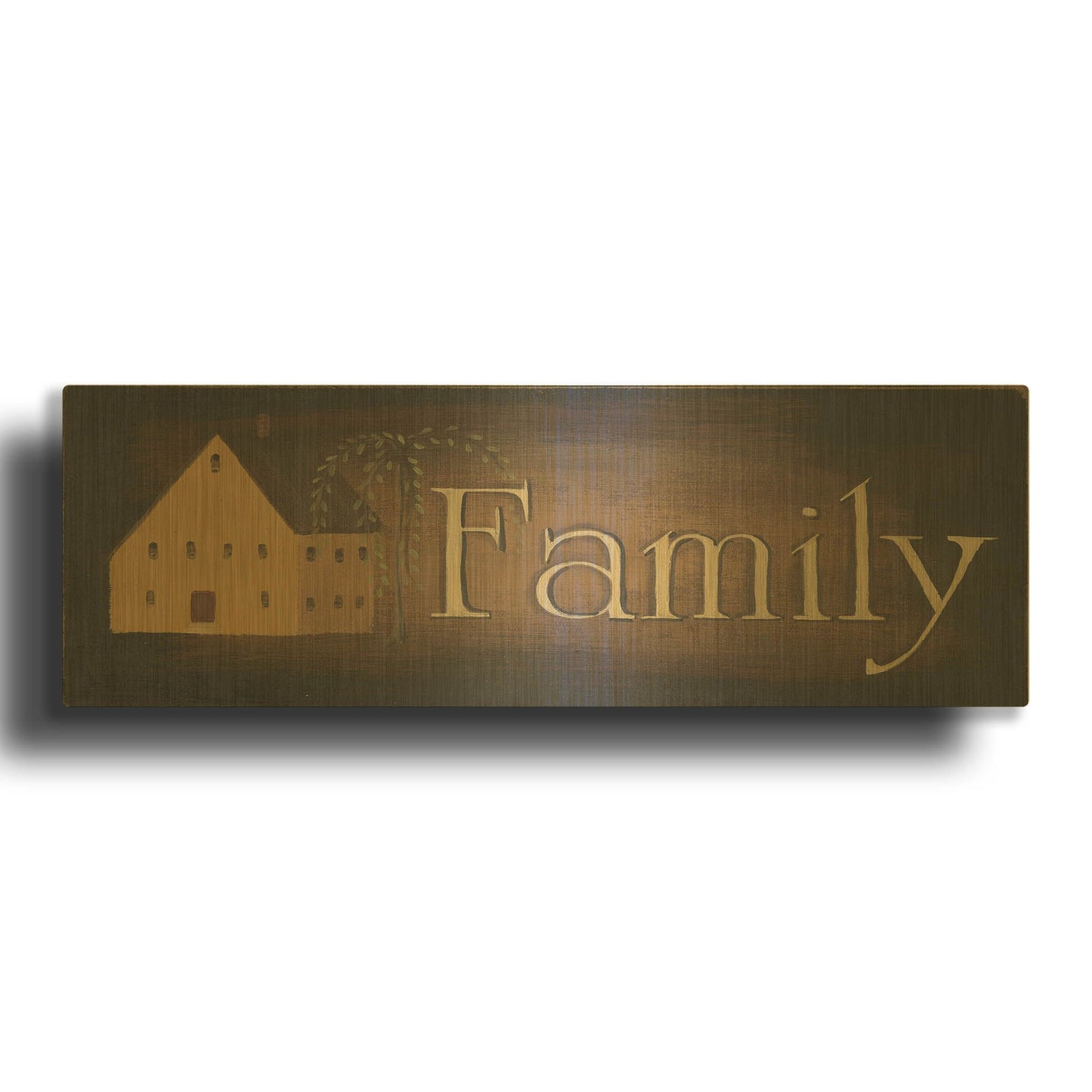 'Family revised' By Pam Britton Gold Metal Wall Art