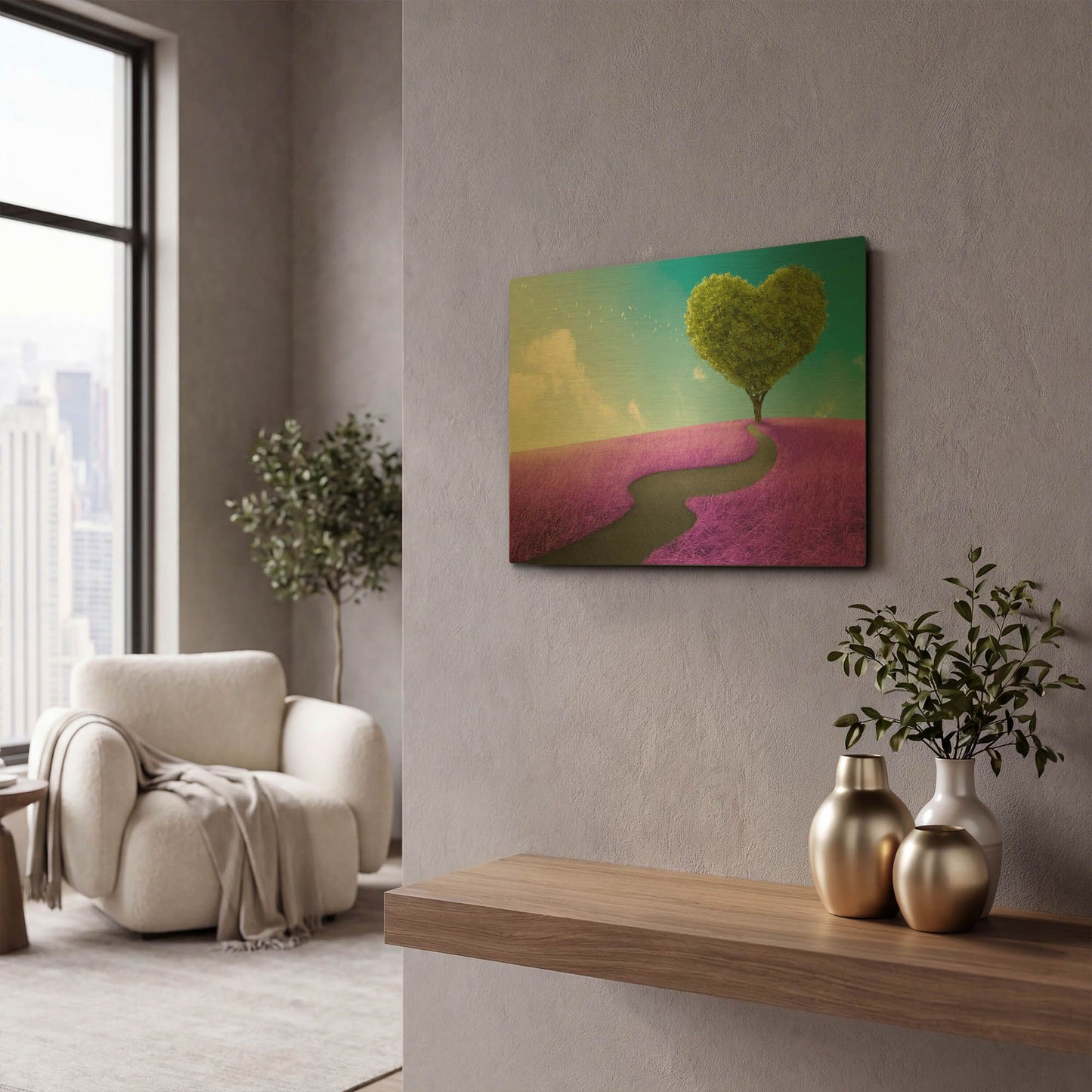 'Follow Your Heart,' By LUXE Gold Metal Wall Art