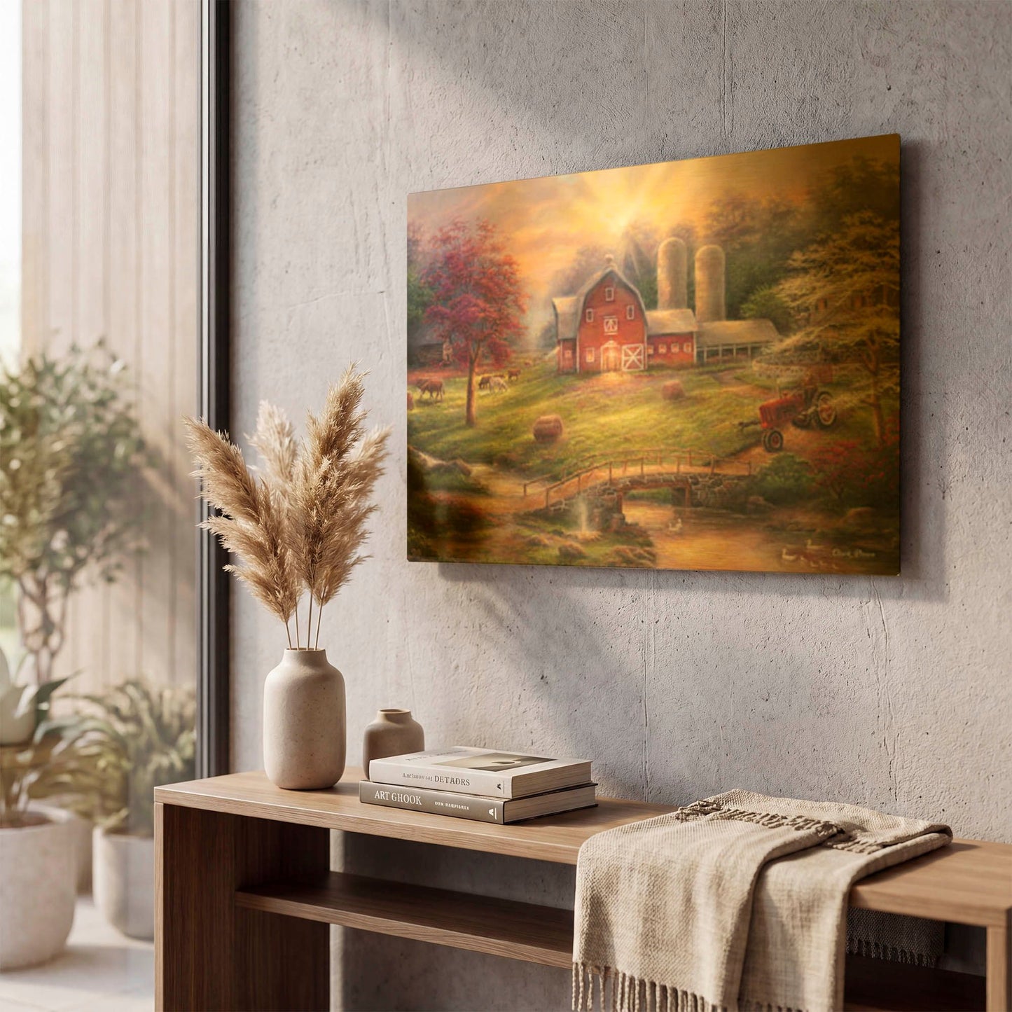 'Anticipation of the Day Ahead' By Chuck Pinson Gold Metal Wall Art