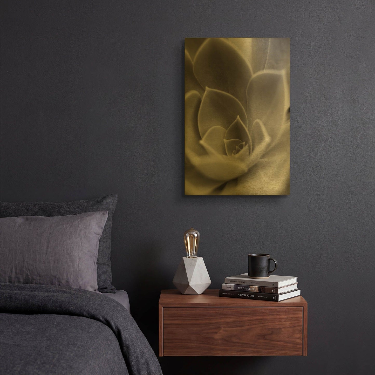 'Florison 25' By Alan Blaustein Gold Metal Wall Art