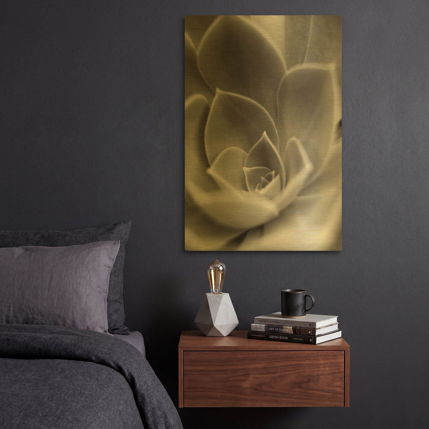 'Florison 25' By Alan Blaustein Gold Metal Wall Art