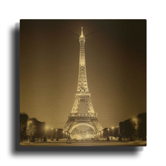 'Tour Eiffel 1' By Alan Blaustein Gold Metal Wall Art