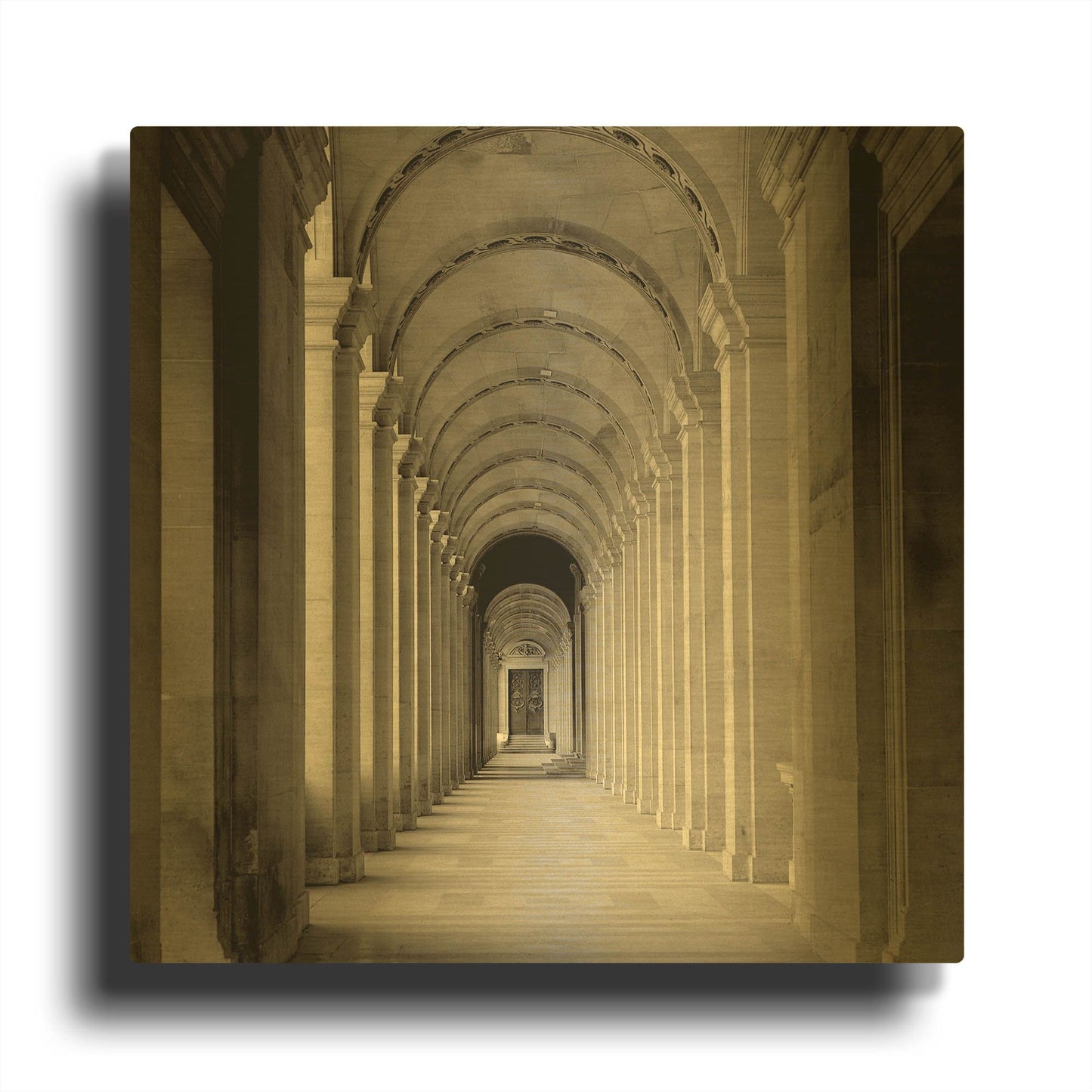 'Paris 27' By Alan Blaustein Gold Metal Wall Art