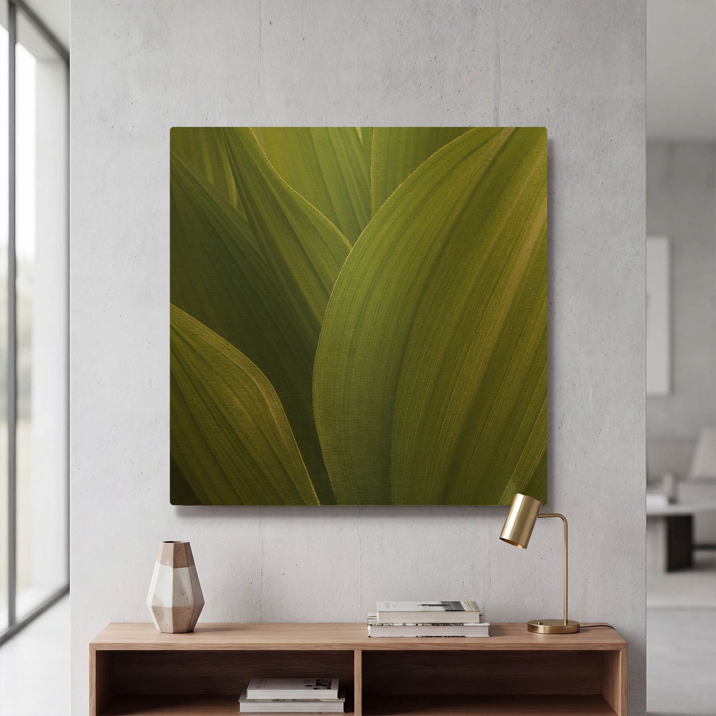 'Corn Lily' By Jan Bell Gold Metal Wall Art