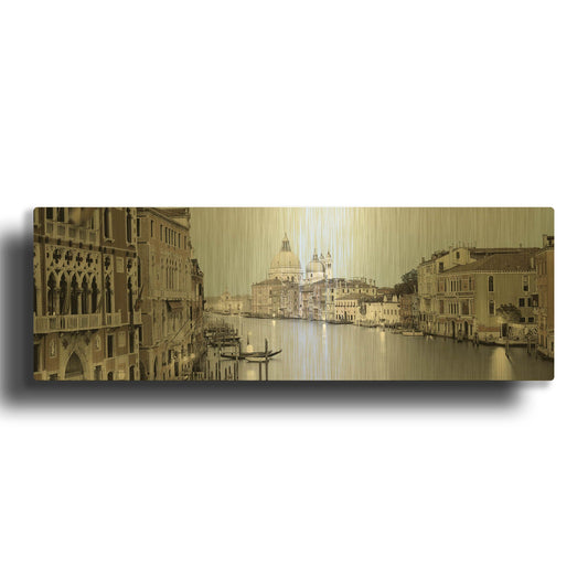 'Evening on the Grand Canal' By Alan Blaustein Gold Metal Wall Art