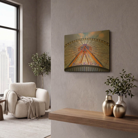 'Rue de Paris' By Alan Blaustein Gold Metal Wall Art