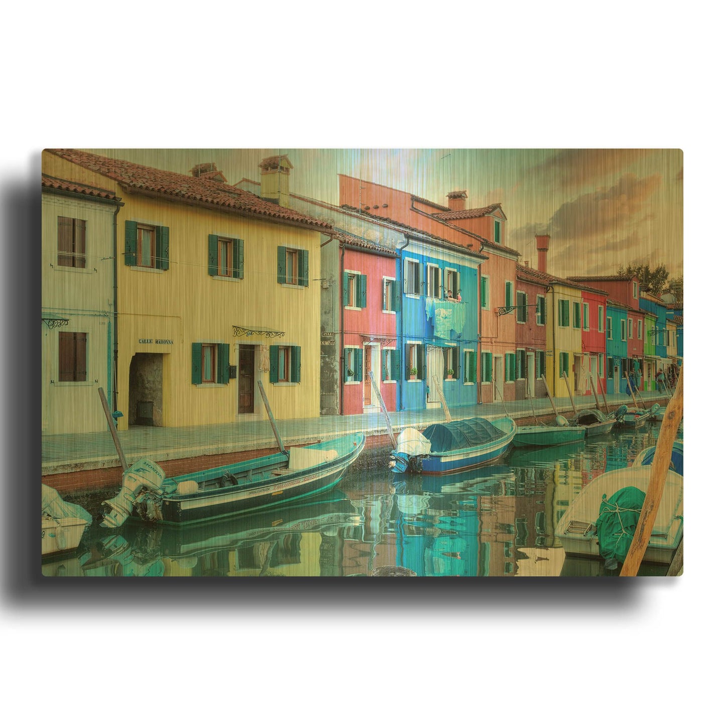 'Bruano 25' By Alan Blaustein Gold Metal Wall Art