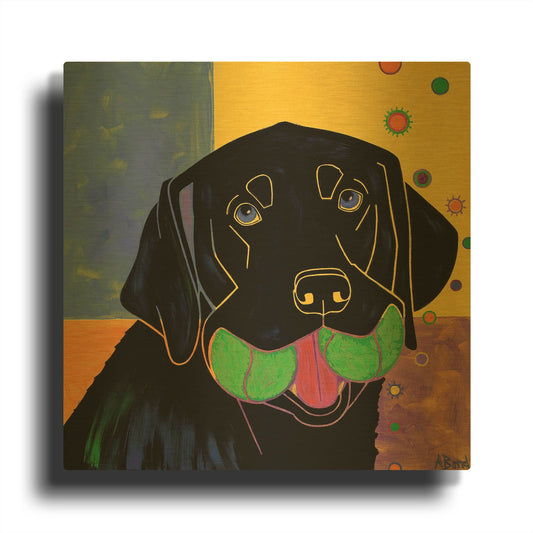 'Baller' By Angela Bond Gold Metal Wall Art