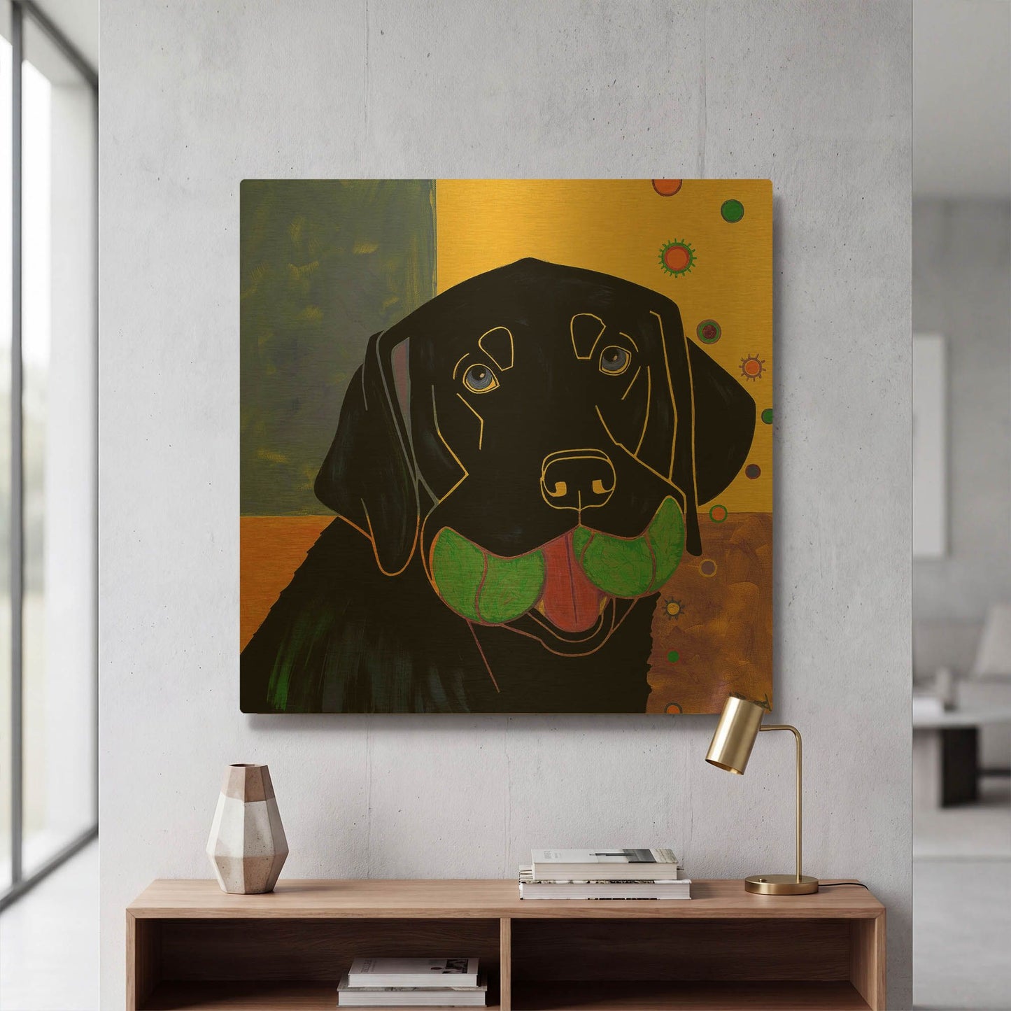 'Baller' By Angela Bond Gold Metal Wall Art