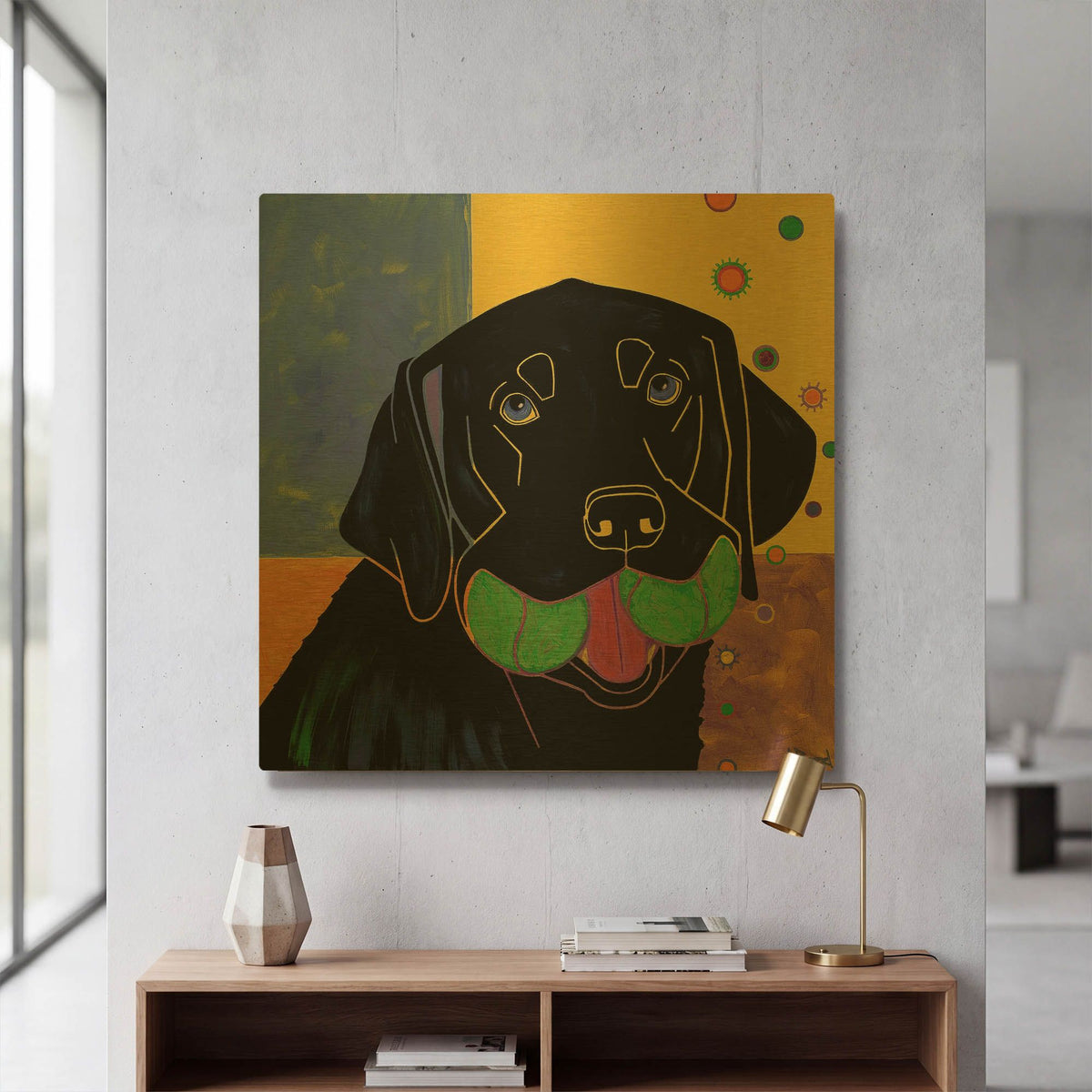 'Baller' By Angela Bond Gold Metal Wall Art