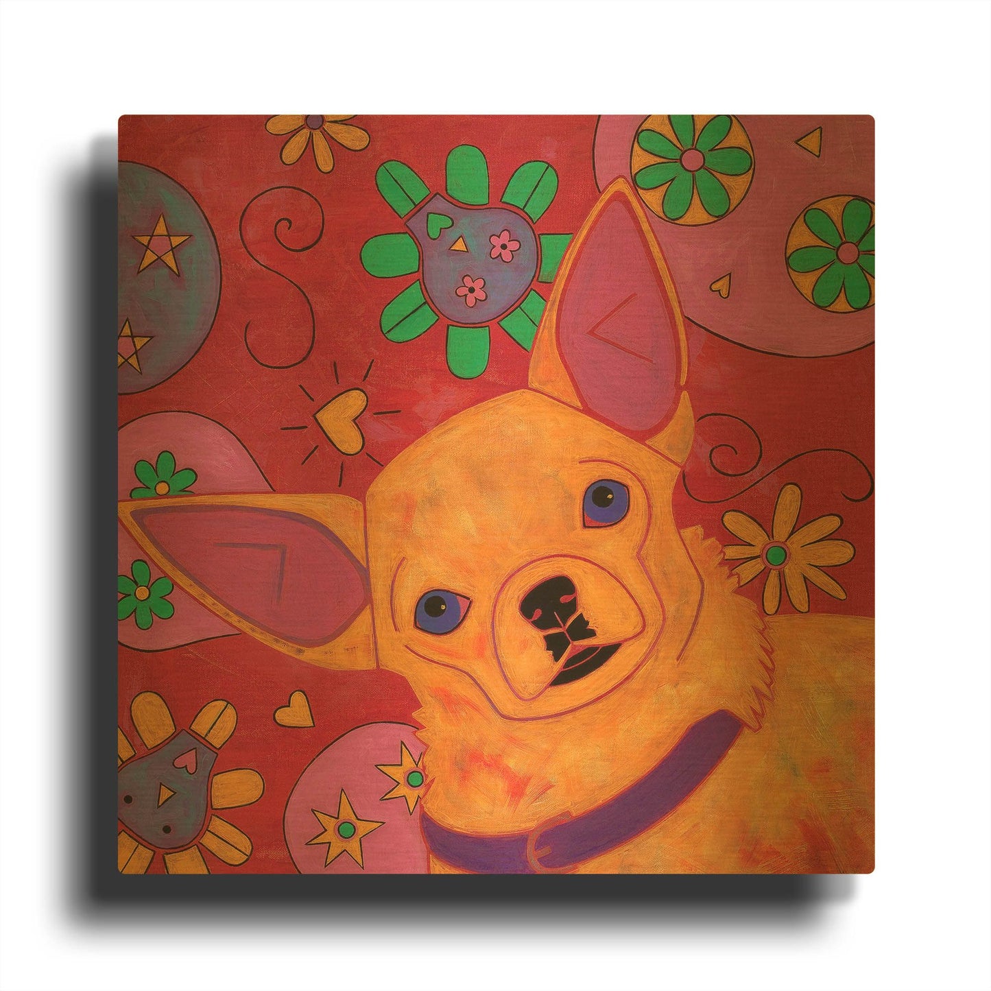 'Bandito Mexicano' By Angela Bond Gold Metal Wall Art