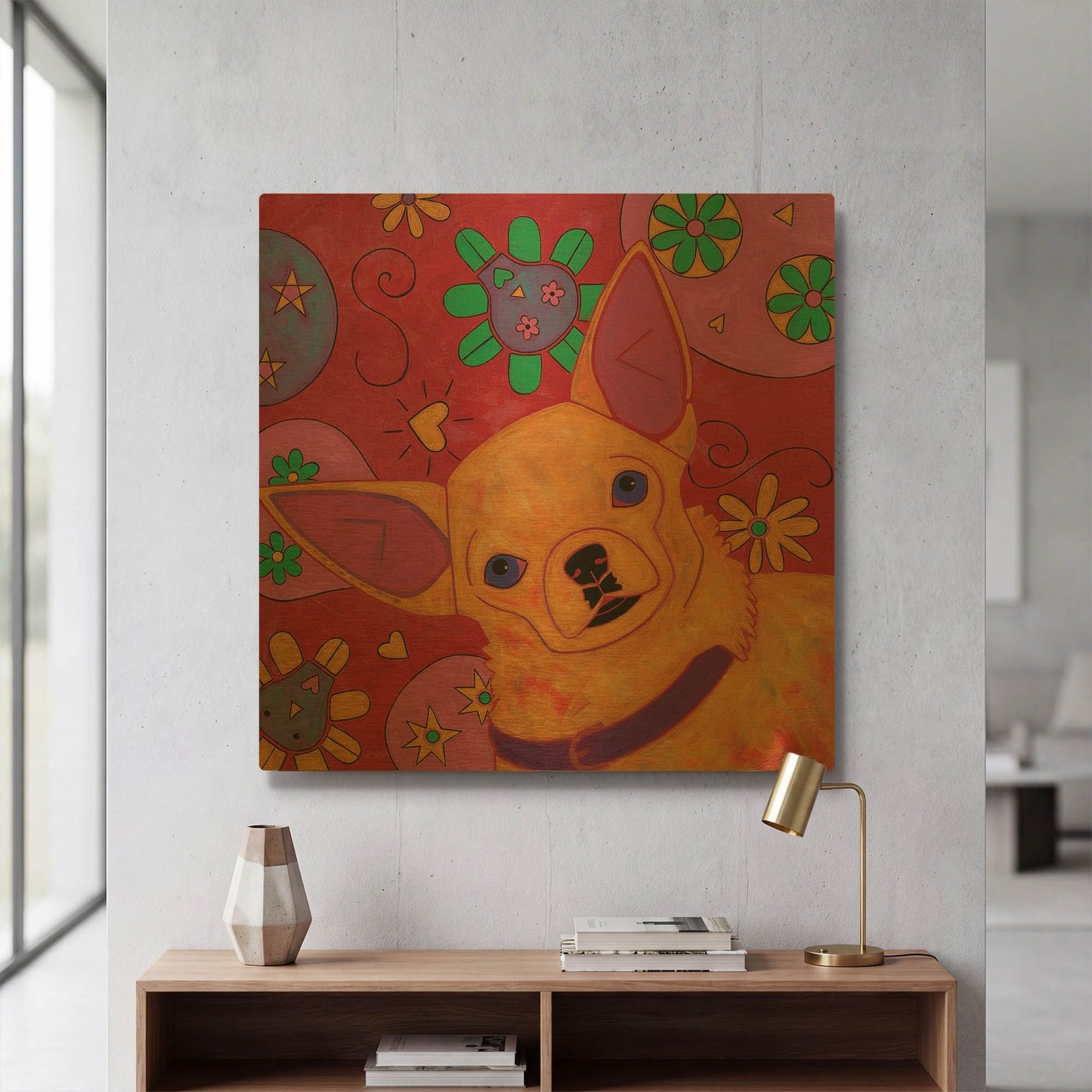 'Bandito Mexicano' By Angela Bond Gold Metal Wall Art