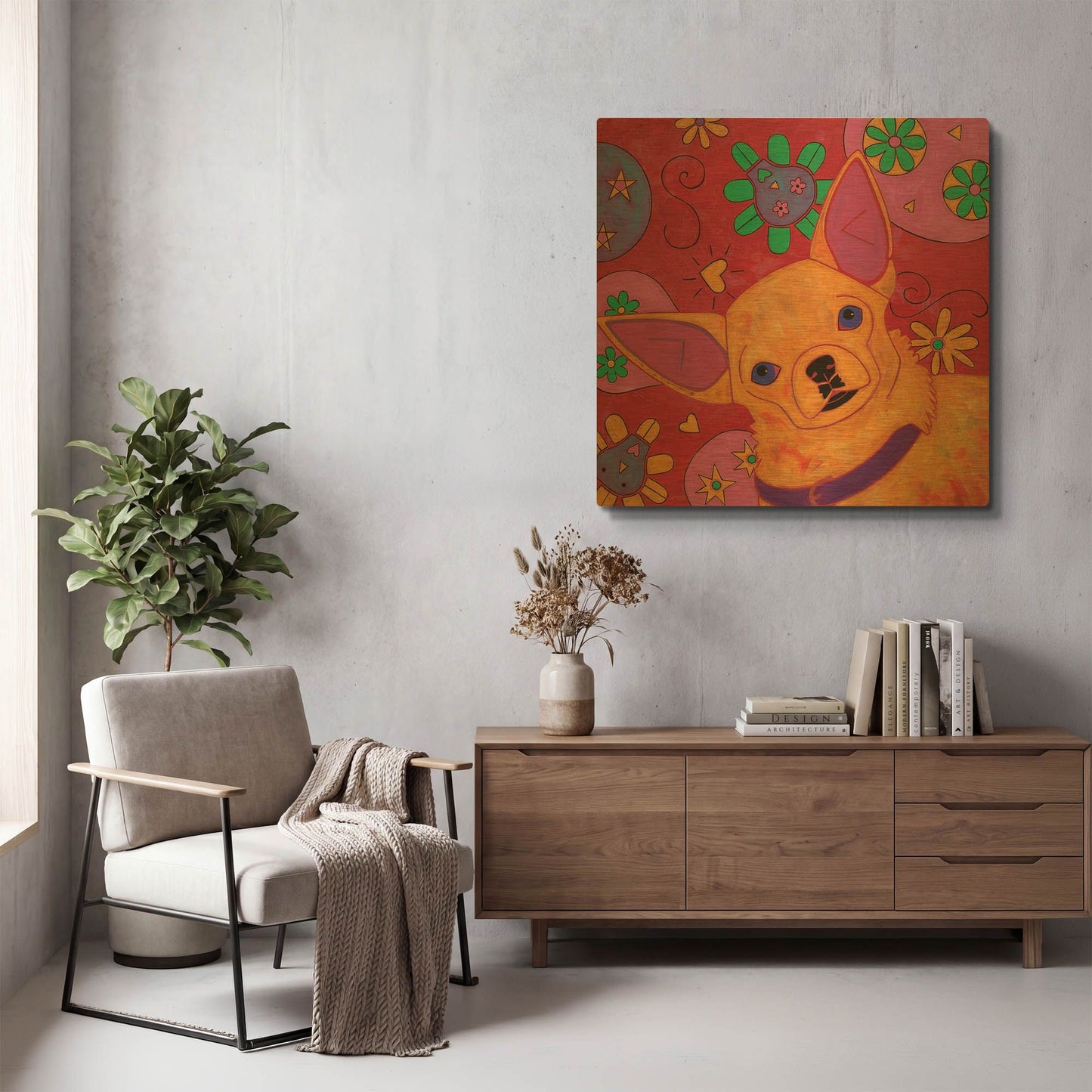 'Bandito Mexicano' By Angela Bond Gold Metal Wall Art