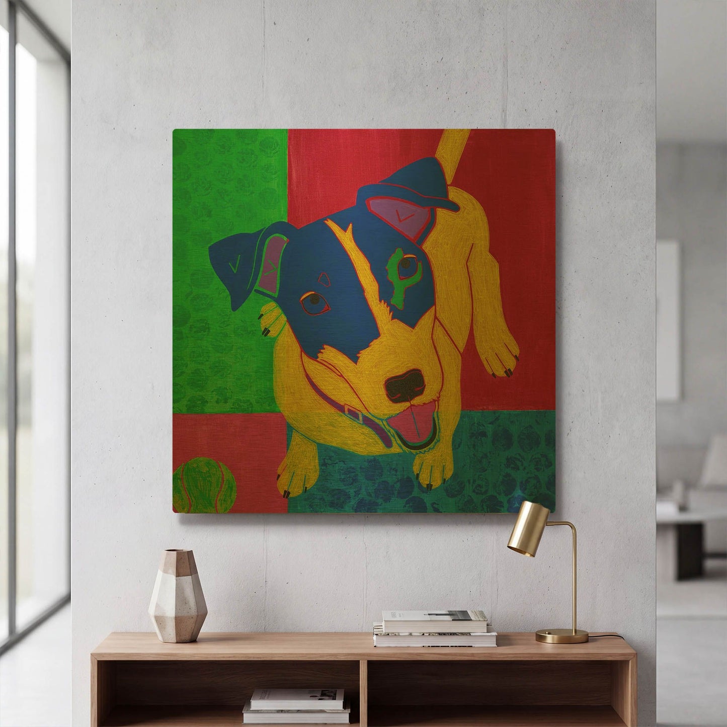 'Just Jack' By Angela Bond Gold Metal Wall Art