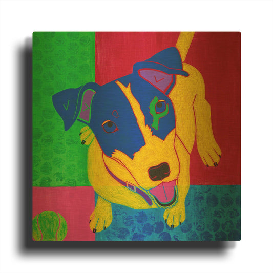 'Just Jack' By Angela Bond Gold Metal Wall Art