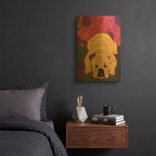'Lounge Lizard' By Angela Bond Gold Metal Wall Art