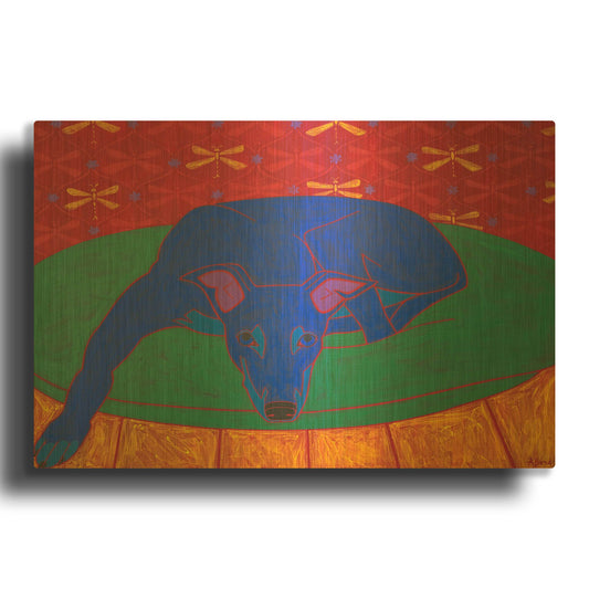 'Runner in Repose' By Angela Bond Gold Metal Wall Art