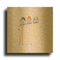 'Flower Girls' By Caroline Benchétrit Gold Metal Wall Art