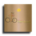 'Tour de Girls 2' By Caroline Benchétrit Gold Metal Wall Art