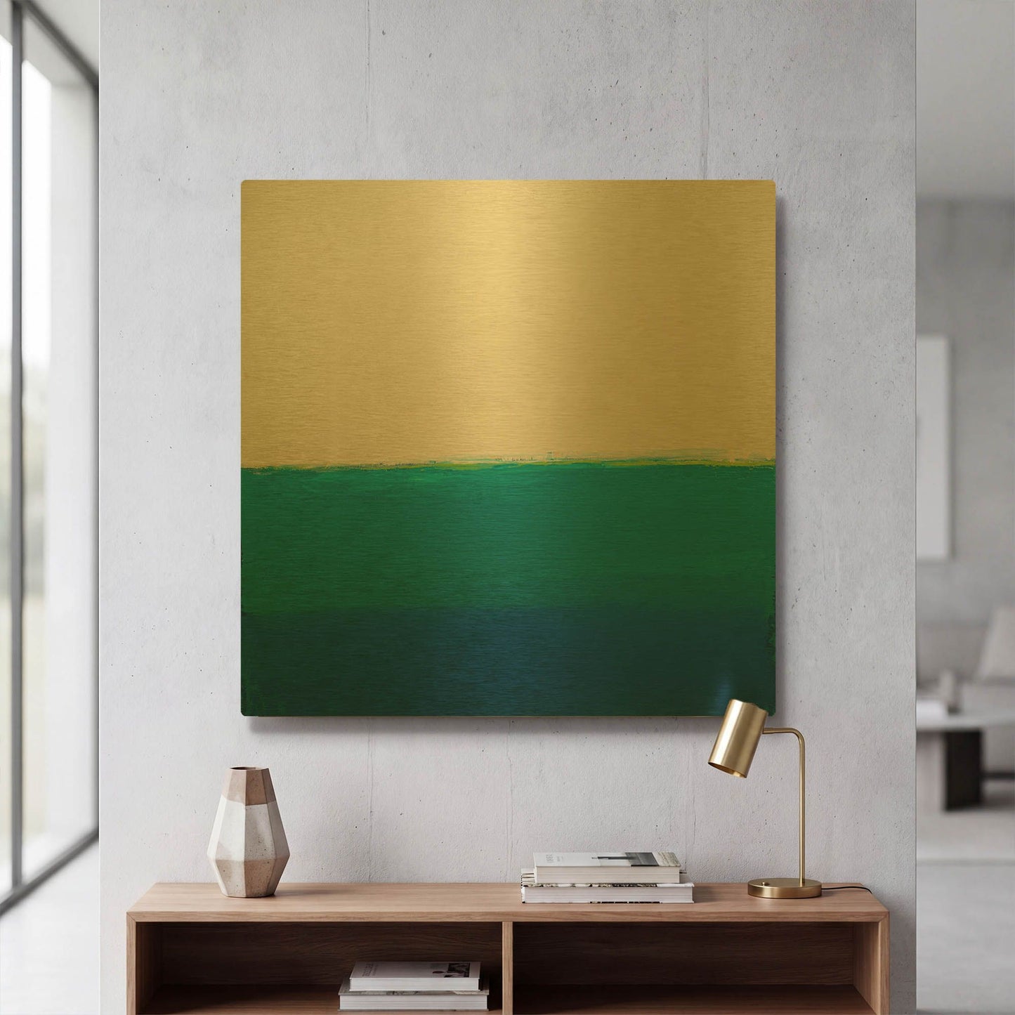 'Above and Below' By Don Bishop Gold Metal Wall Art