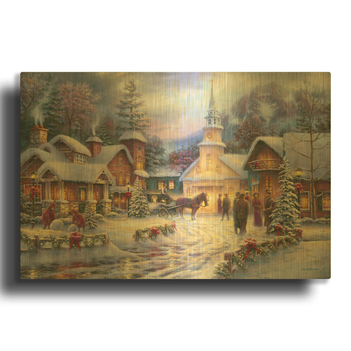 'Faith Runs Deep' By Chuck Pinson Gold Metal Wall Art