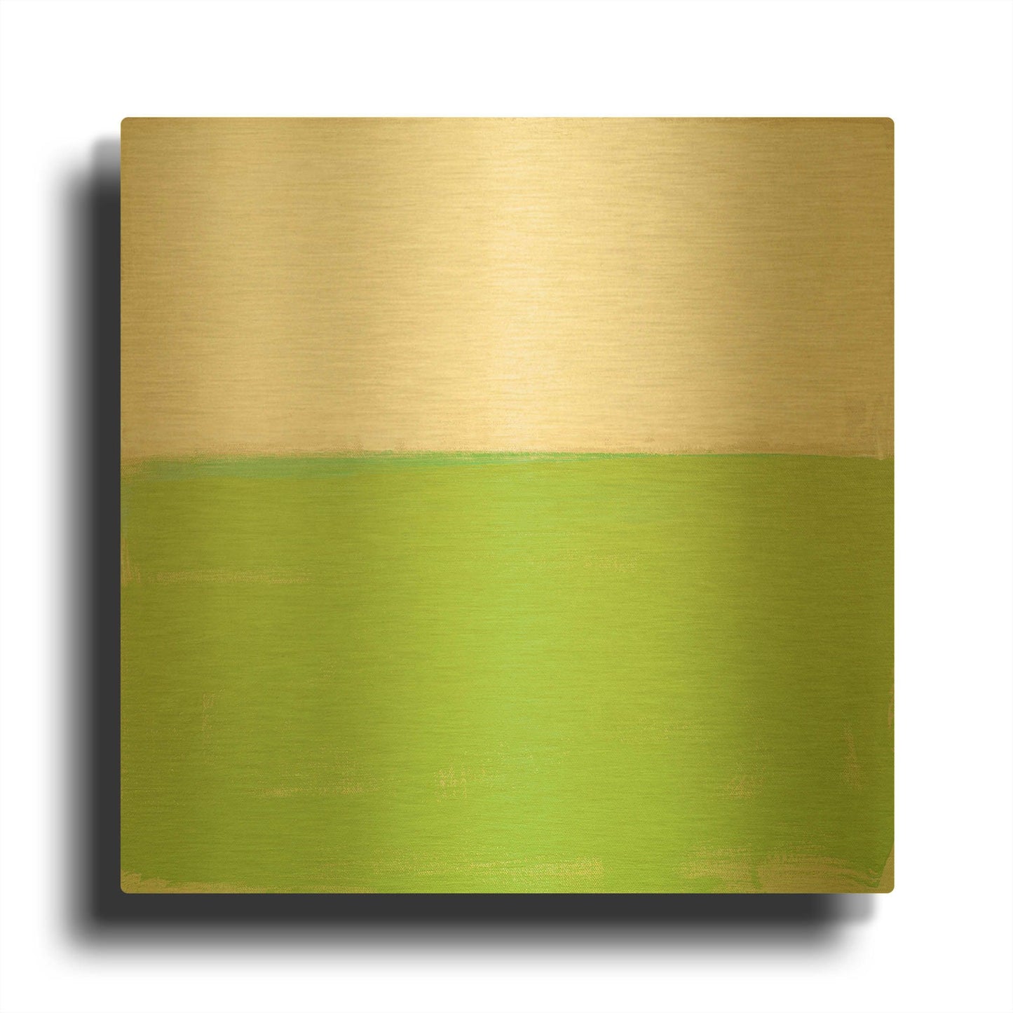 'Fresh Green' By Don Bishop Gold Metal Wall Art