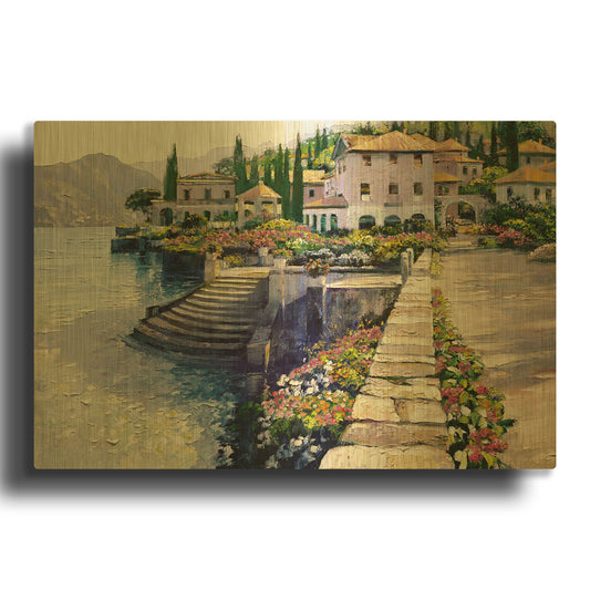 'Stairway to Carlotta' By Howard Behrens Gold Metal Wall Art