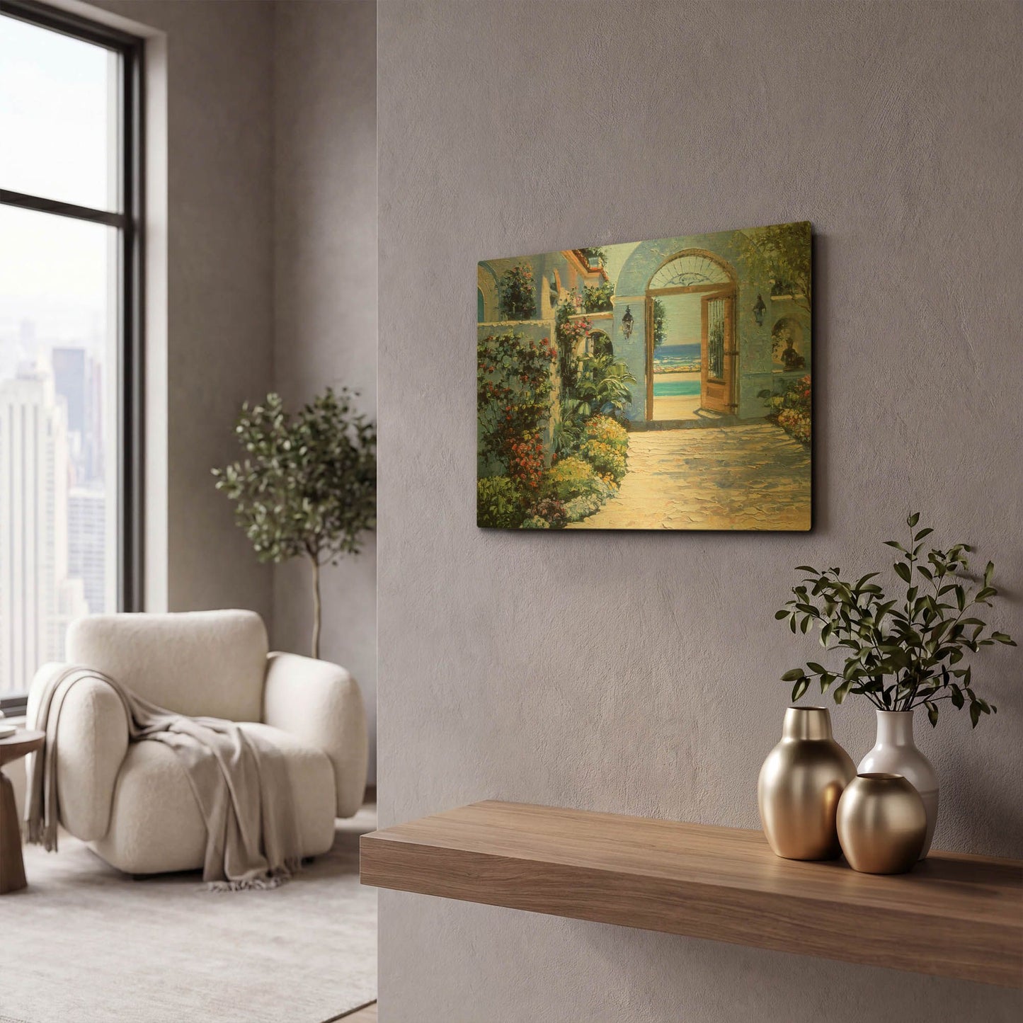 'Hotel California' By Howard Behrens Gold Metal Wall Art