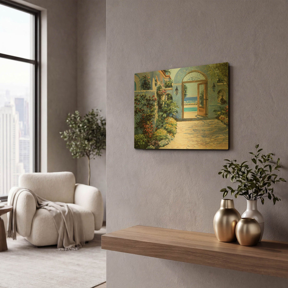 'Hotel California' By Howard Behrens Gold Metal Wall Art