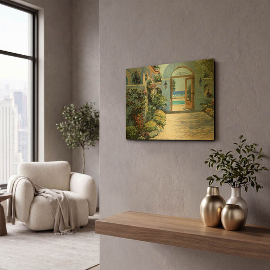 'Hotel California' By Howard Behrens Gold Metal Wall Art