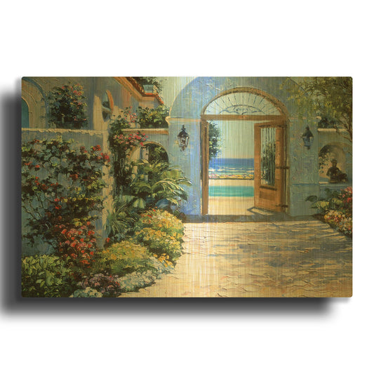 'Hotel California' By Howard Behrens Gold Metal Wall Art