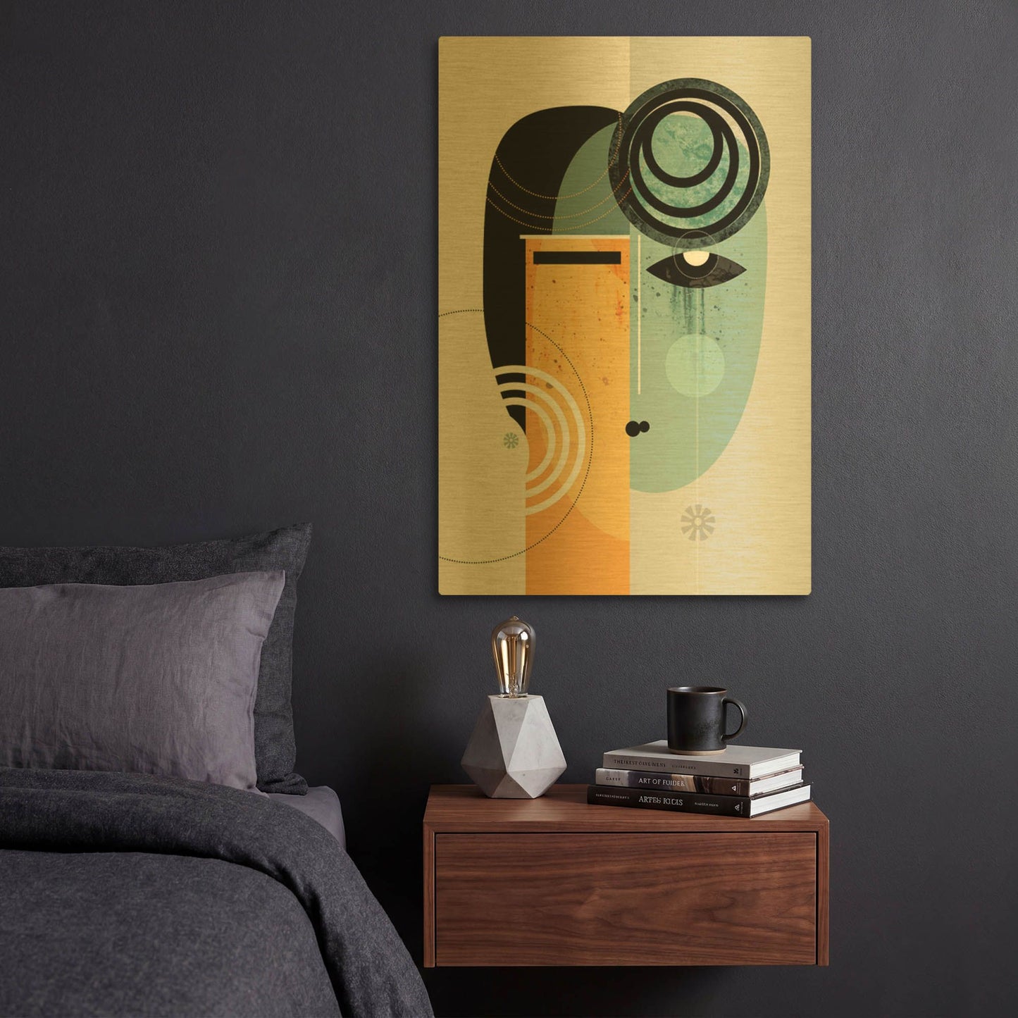 'Betrayal of The King' By Ishita Banerjee Gold Metal Wall Art