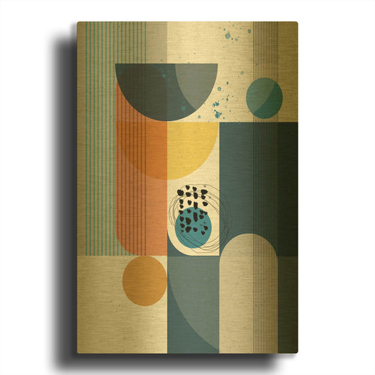 'Centurian' By Ishita Banerjee Gold Metal Wall Art