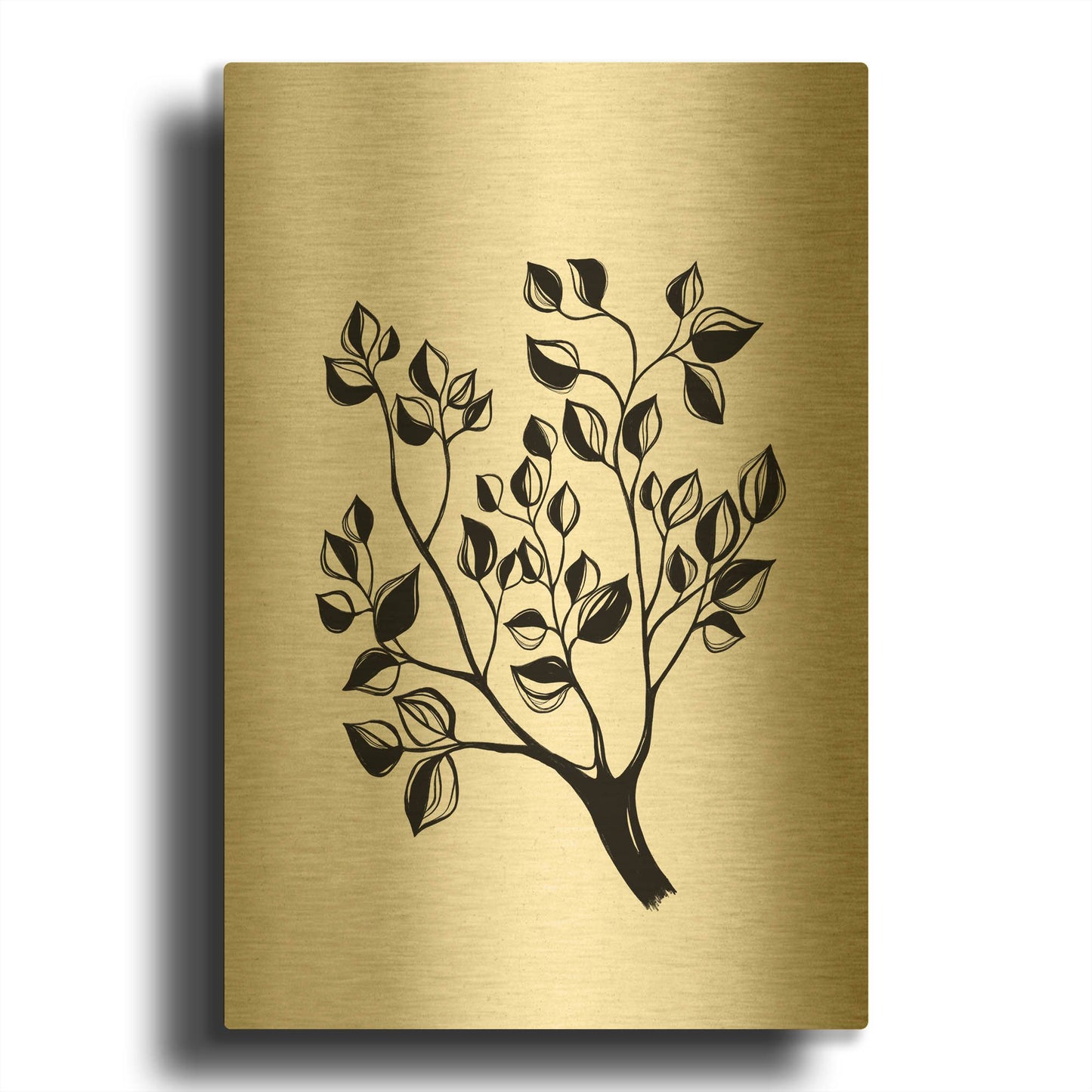 'Climb' By Ishita Banerjee Gold Metal Wall Art