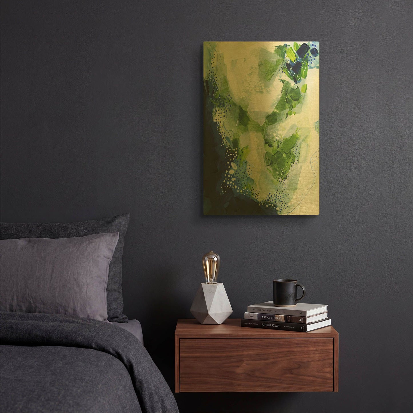 'Interlude' By Ishita Banerjee Gold Metal Wall Art