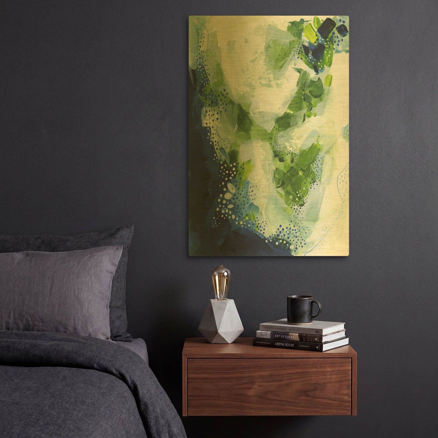 'Interlude' By Ishita Banerjee Gold Metal Wall Art