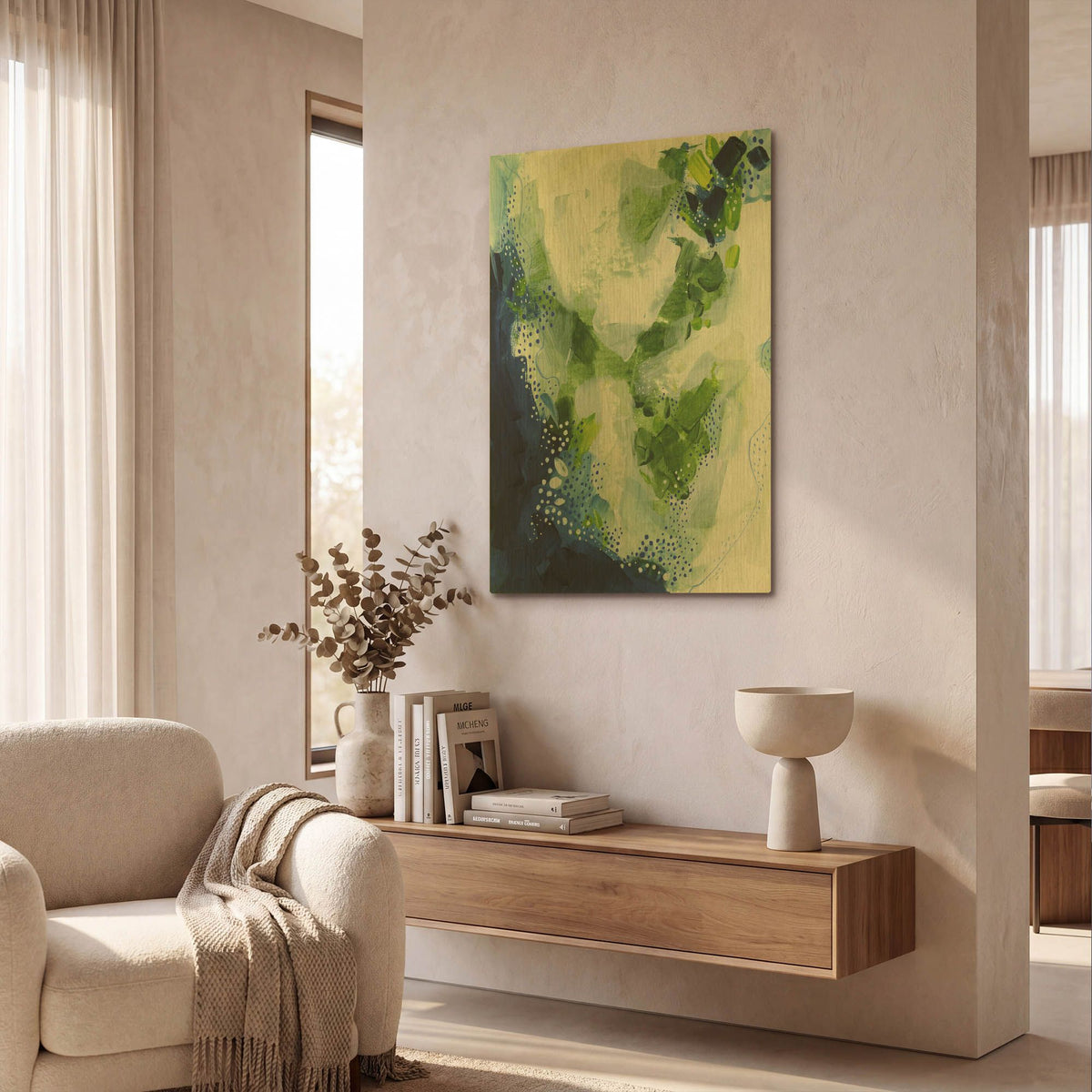 'Interlude' By Ishita Banerjee Gold Metal Wall Art