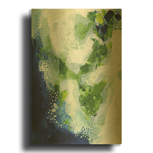 'Interlude' By Ishita Banerjee Gold Metal Wall Art