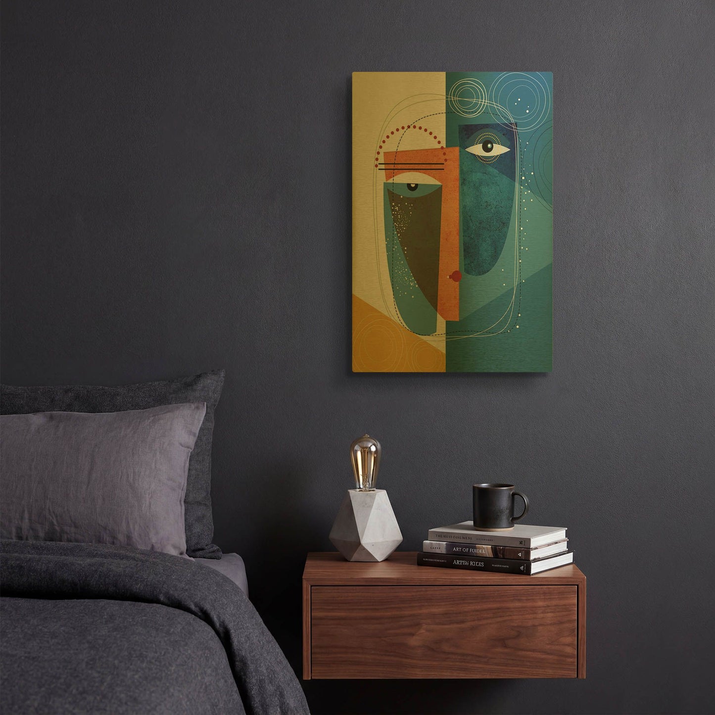 'Krsna' By Ishita Banerjee Gold Metal Wall Art
