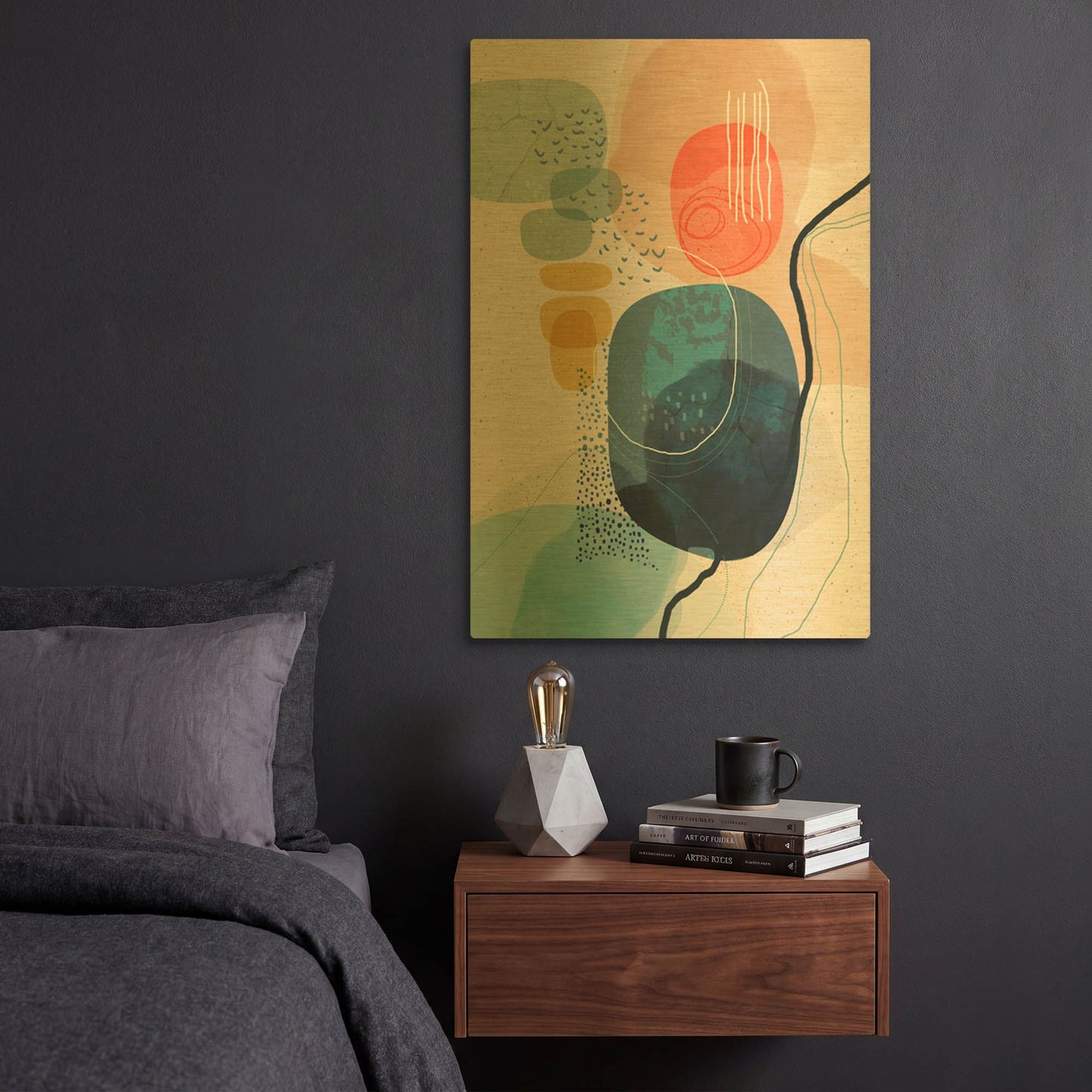 'Prelude' By Ishita Banerjee Gold Metal Wall Art