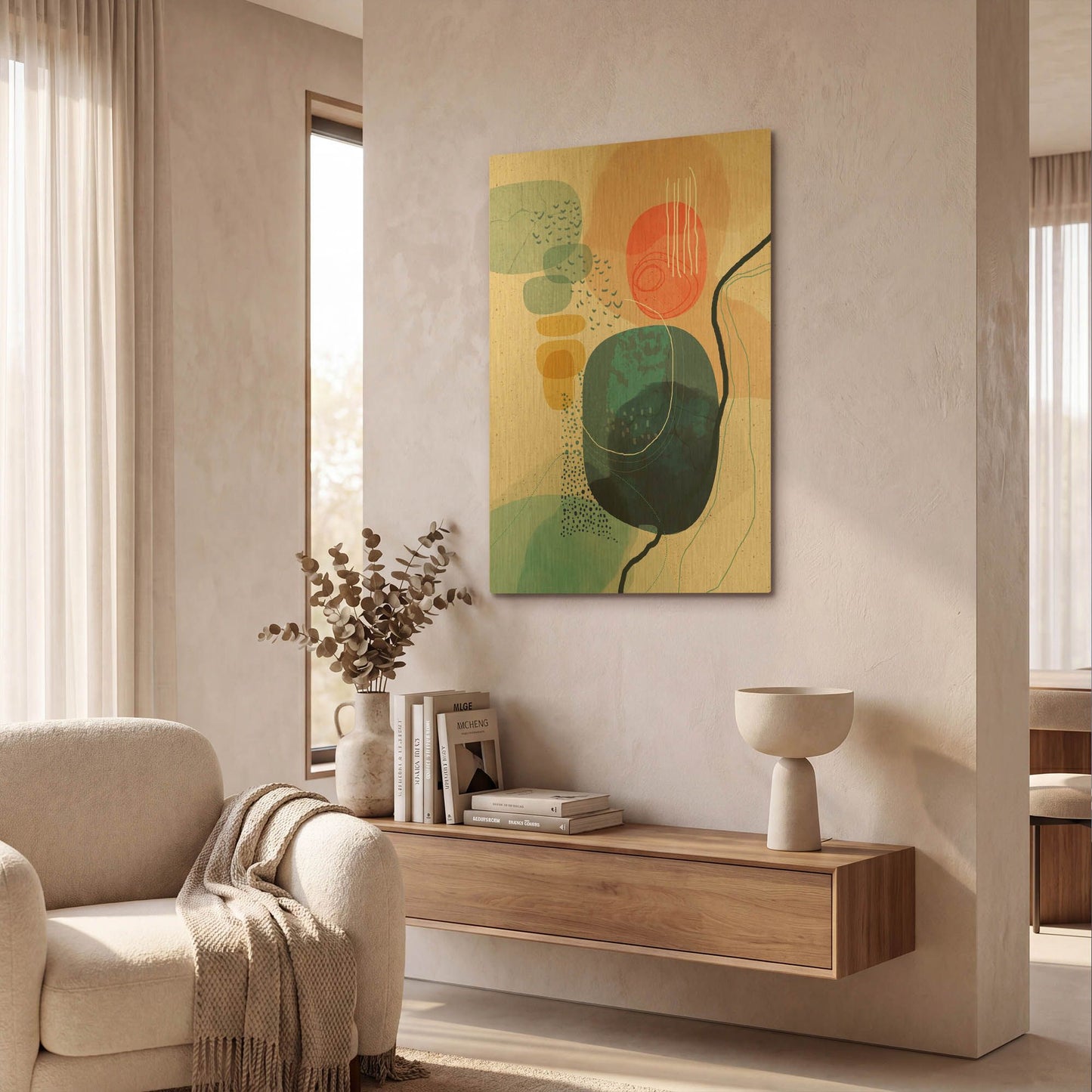 'Prelude' By Ishita Banerjee Gold Metal Wall Art