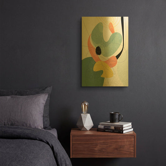 'Galactic 01 - Jupiter' By Ishita Banerjee Gold Metal Wall Art