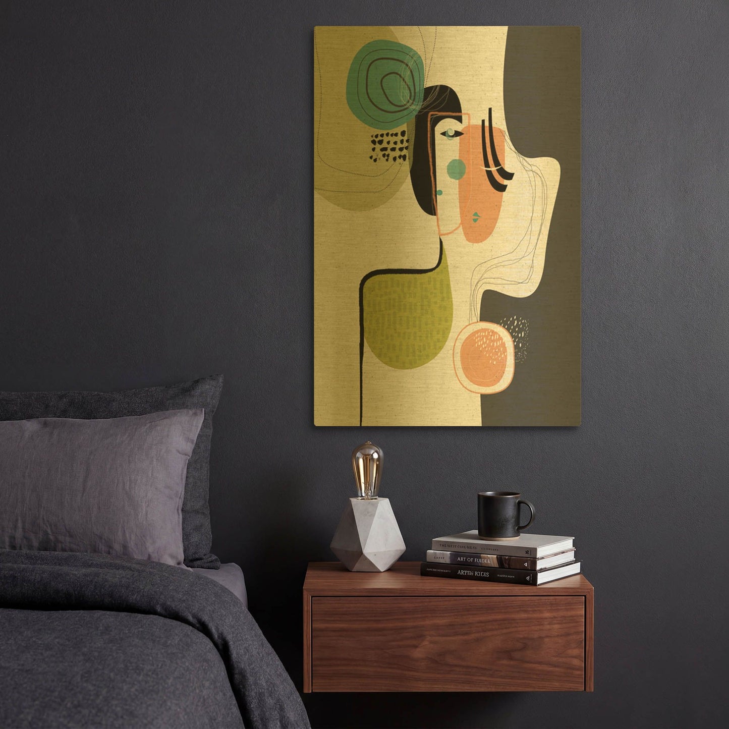 'Love In Pieces' By Ishita Banerjee Gold Metal Wall Art