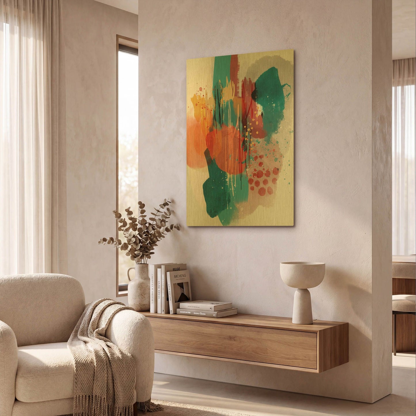 'Lyrics' By Ishita Banerjee Gold Metal Wall Art