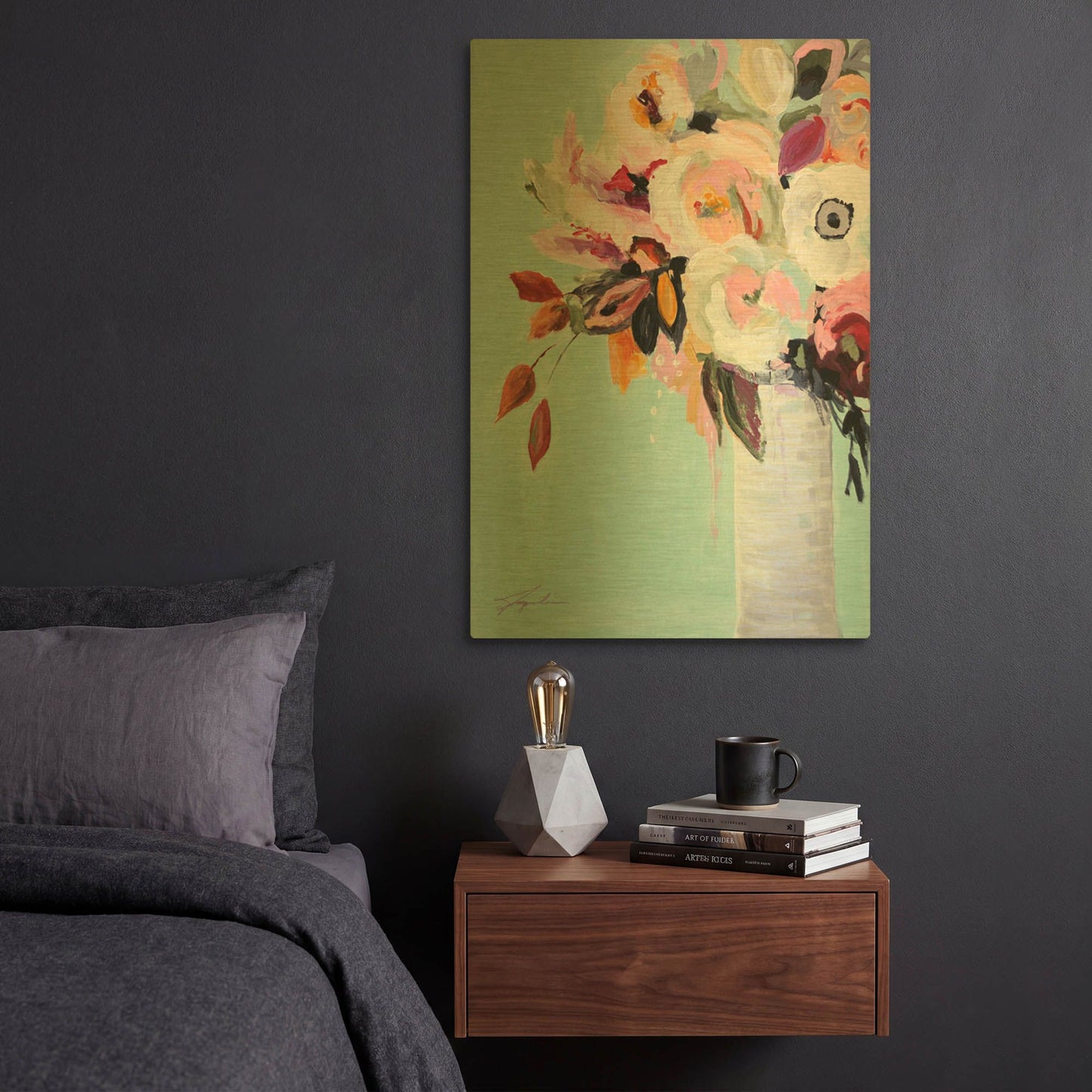 'Fall Into Summer' By Jacqueline Brewer Gold Metal Wall Art