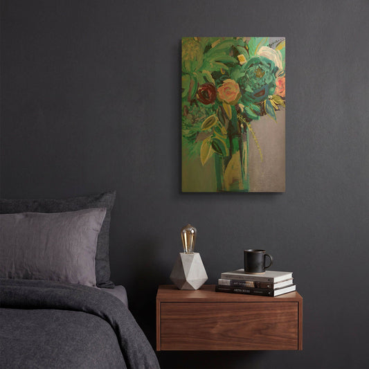 'Rejuvenation' By Jacqueline Brewer Gold Metal Wall Art