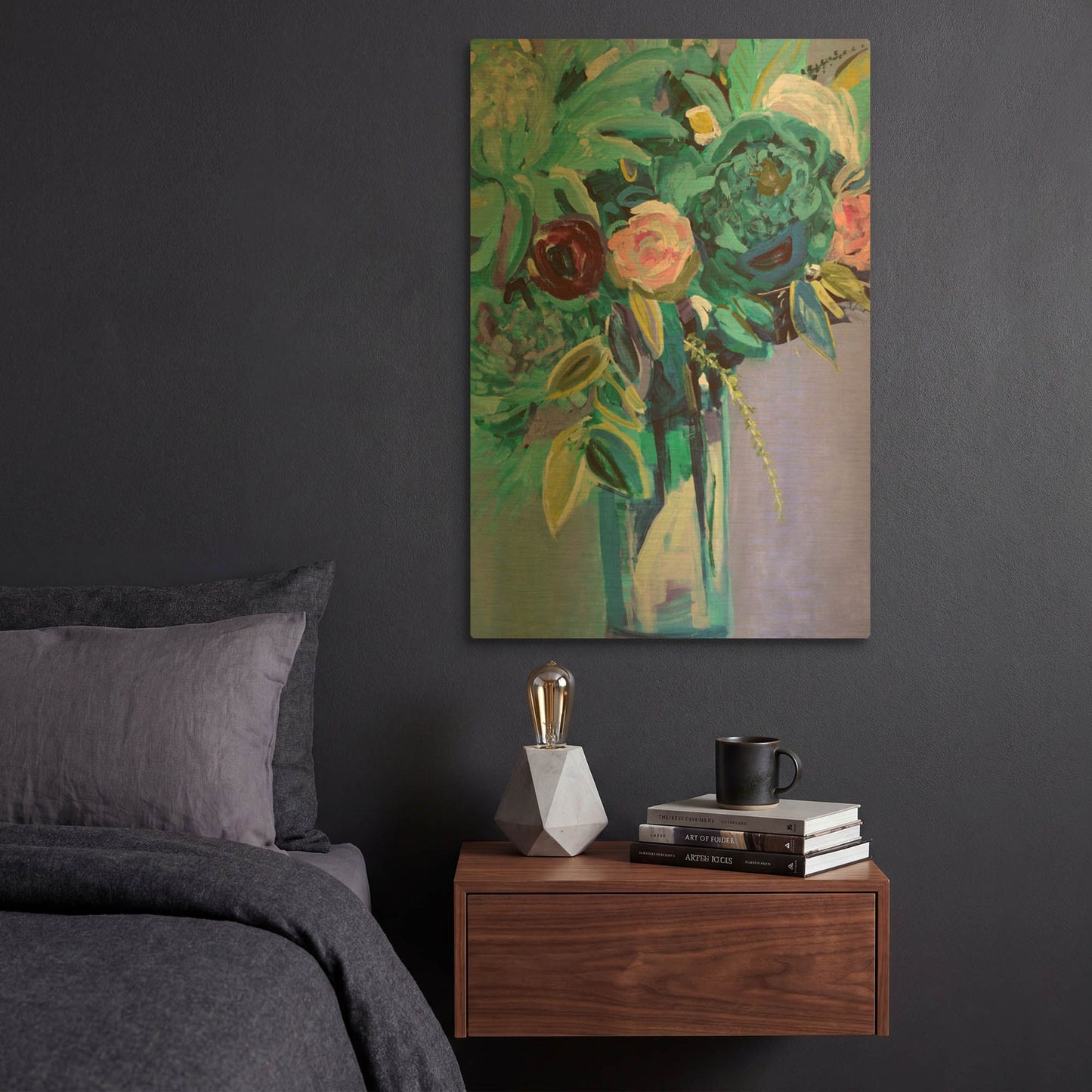 'Rejuvenation' By Jacqueline Brewer Gold Metal Wall Art