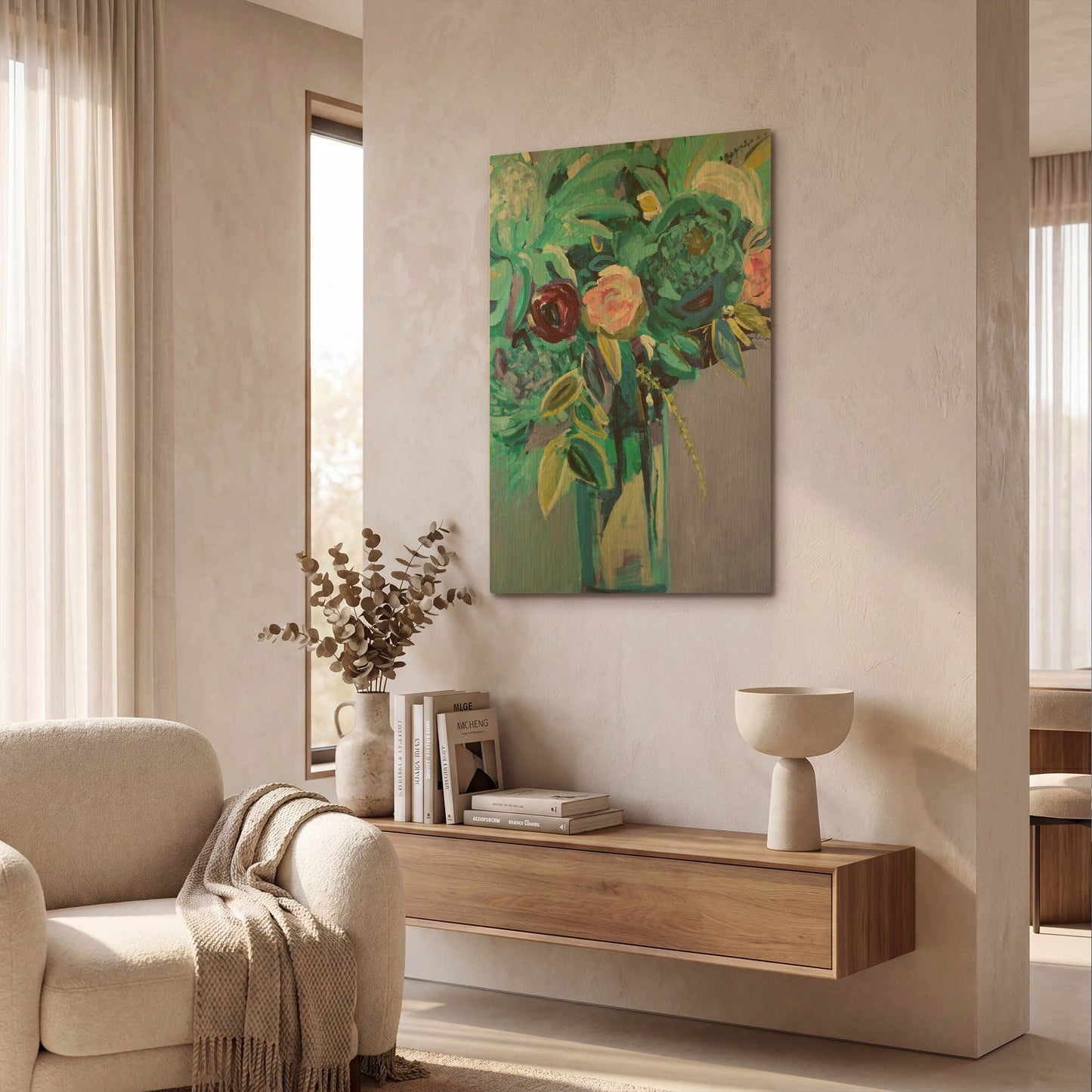 'Rejuvenation' By Jacqueline Brewer Gold Metal Wall Art
