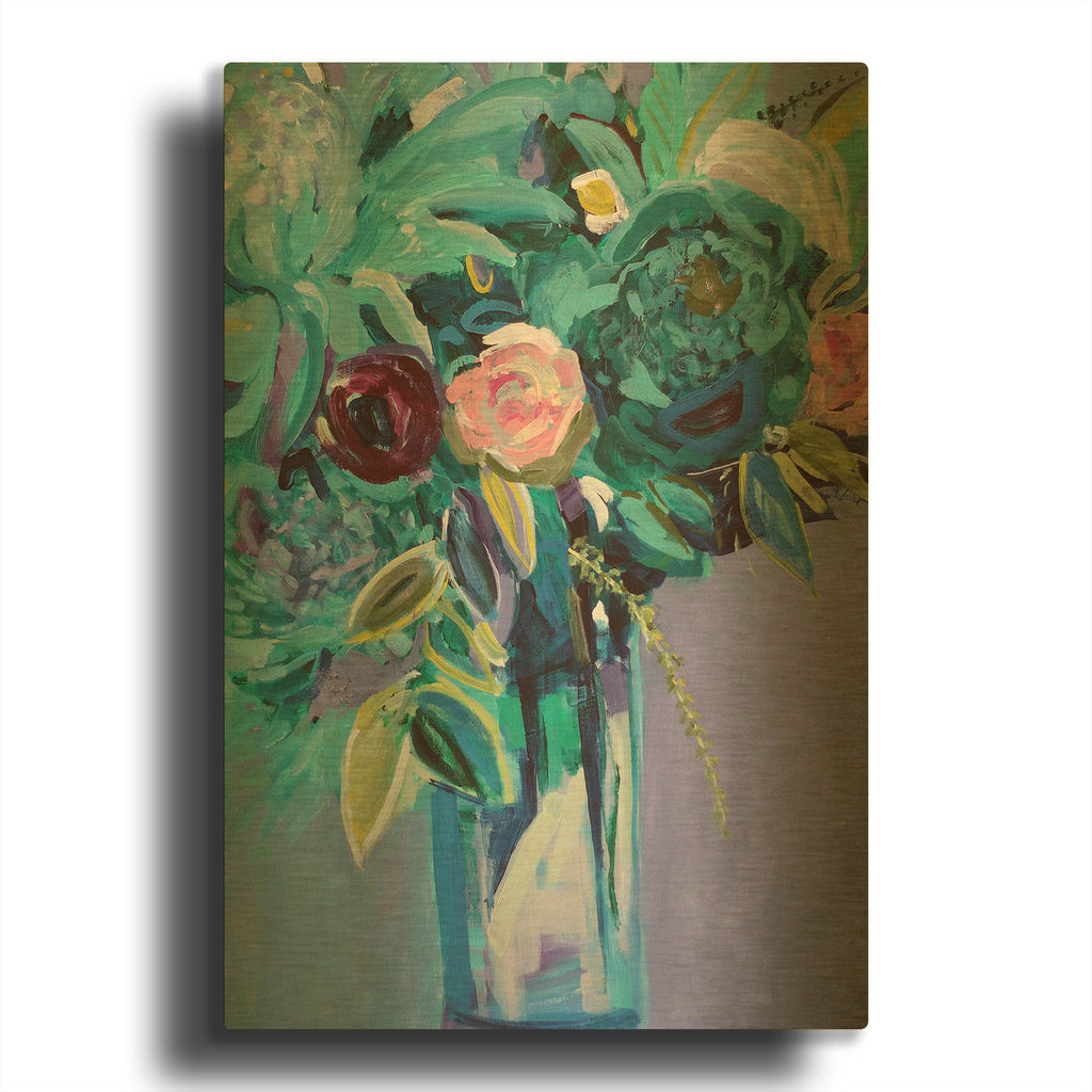 'Rejuvenation' By Jacqueline Brewer Gold Metal Wall Art