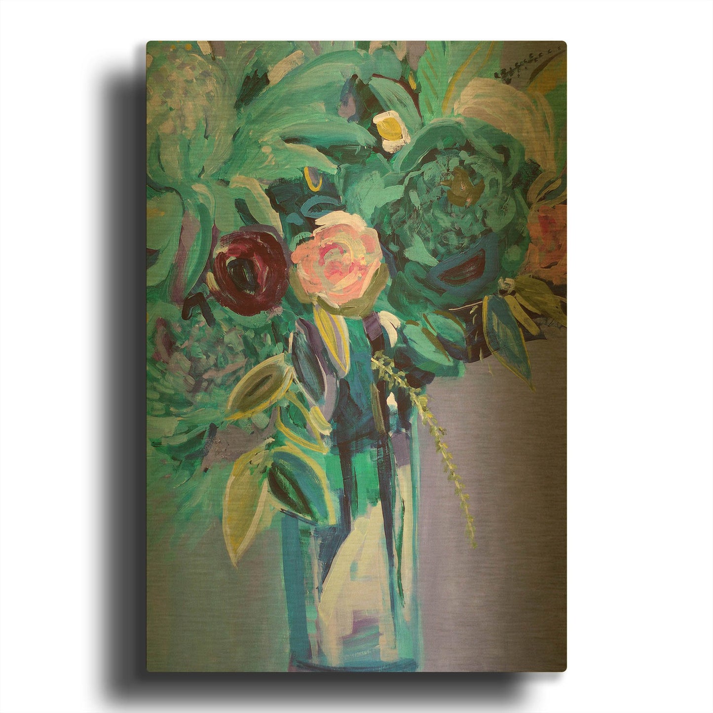 'Rejuvenation' By Jacqueline Brewer Gold Metal Wall Art